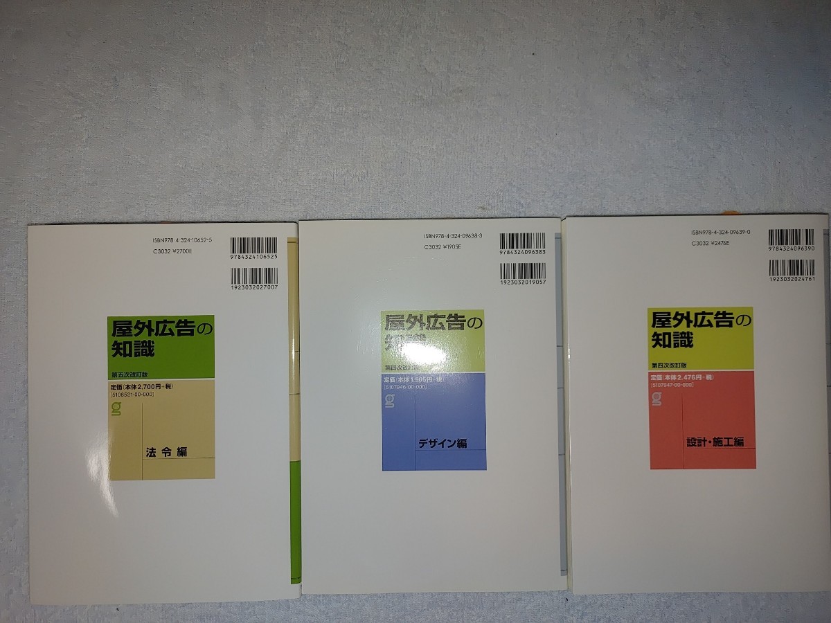 【新品】屋外広告の知識　3冊セット　ぎょうせい　定価￥7300_画像2