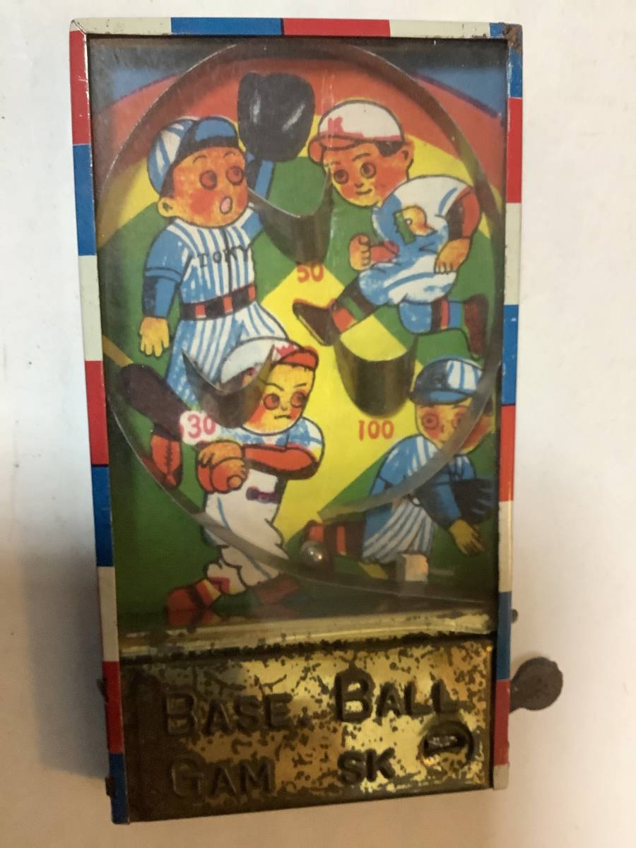 駄玩具　ベースボールゲーム・ピンボールゲーム　２ヶ　昭和30年代　デッドストック_画像5