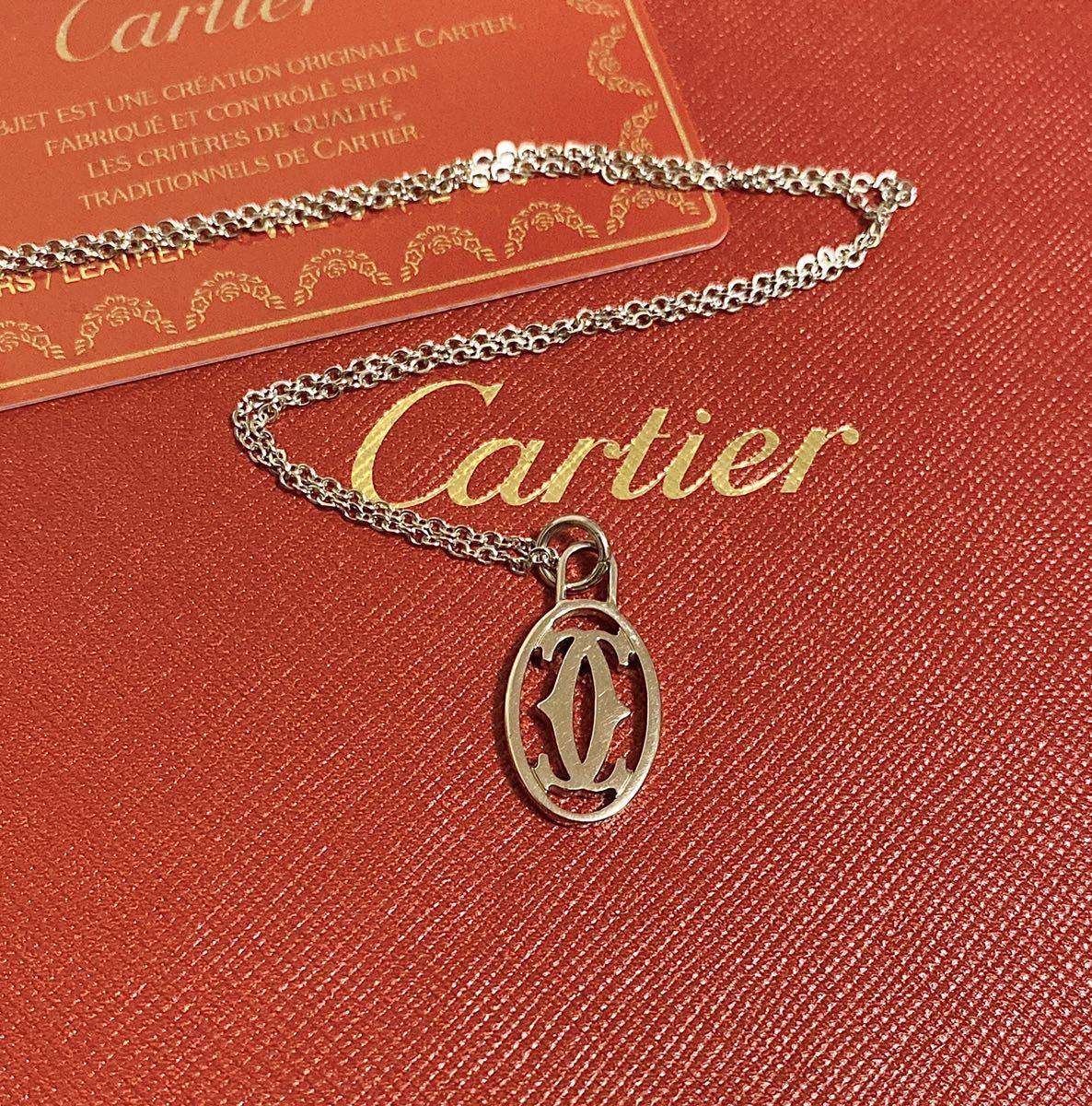 未使用に近い♪ 正規品　カルティエ Cartier シルバー　チャーム　トップ　ペンダント　ネックレス　プレゼントにも♪_画像1