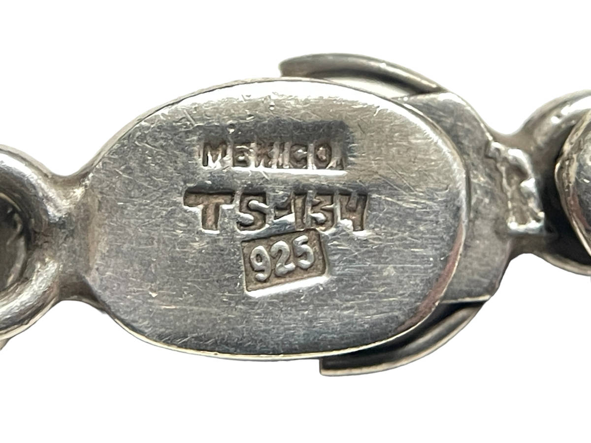 69.9g VINTAGE ビンテージ MEXICO TS-134 メキシコ シルバー ブレスレット_画像4