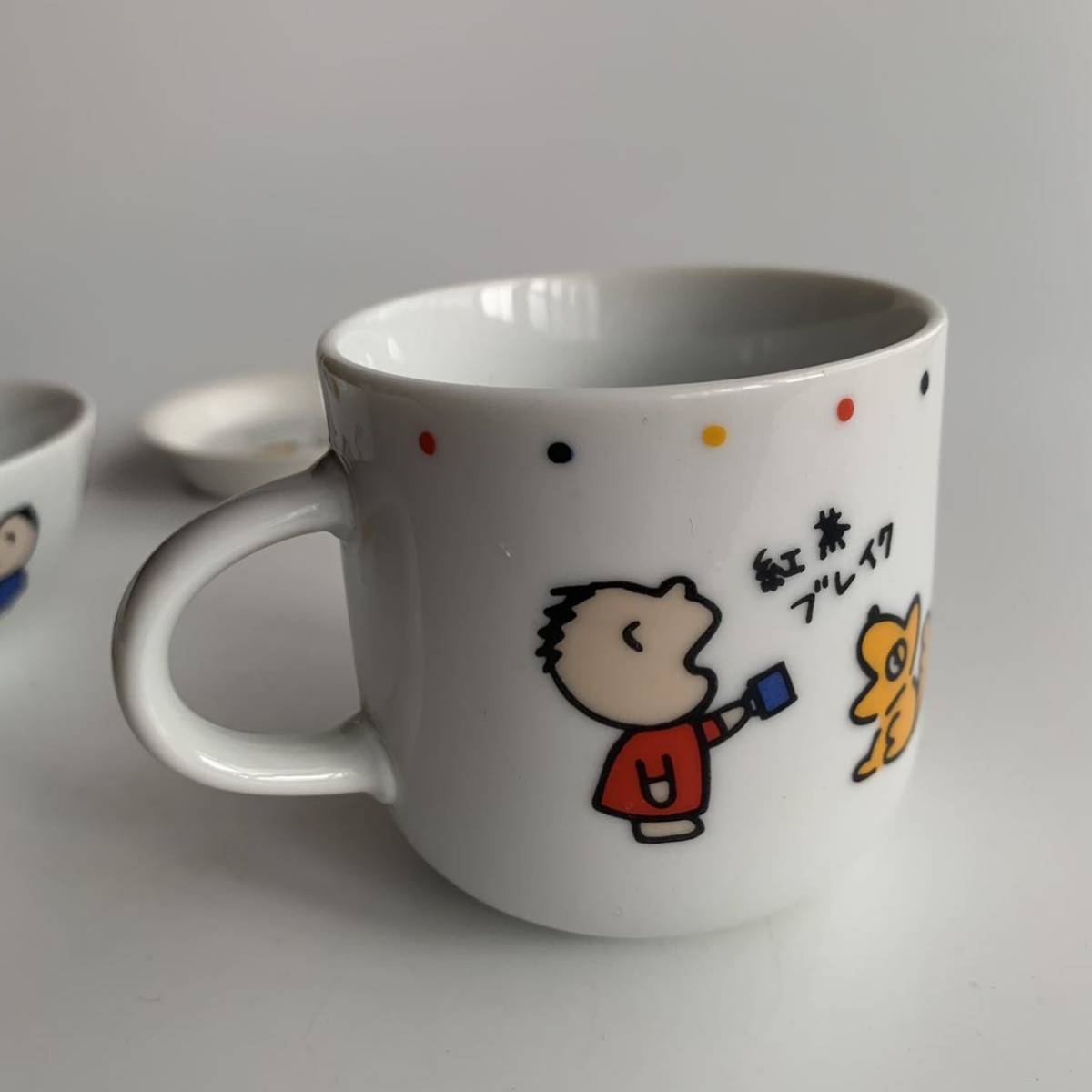 ● 当時物 みんなのたあ坊 マグカップ 茶碗 小皿 まとめて 陶器製 サンリオ SANRIO 1989 昭和レトロ たぁ坊 FRIEND_画像4