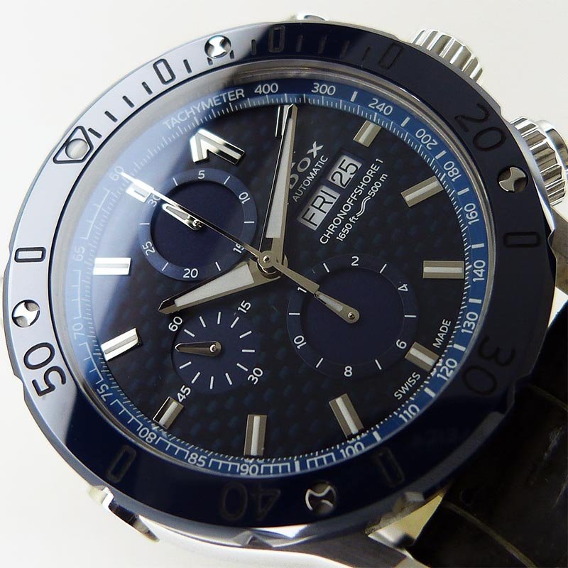  б/у Ed ks[EDOX] 01122-3BU3-BUIN3-L Chrono offshore 1 хронограф автоматический 