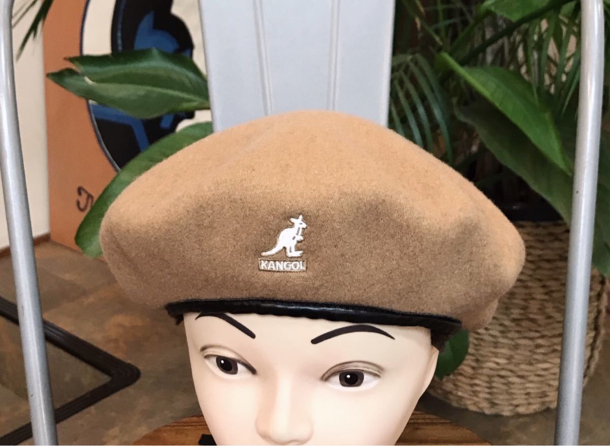 未使用品／KANGOL／カンゴール／ベレー帽／ベージュ／サイズ約61㌢_画像1