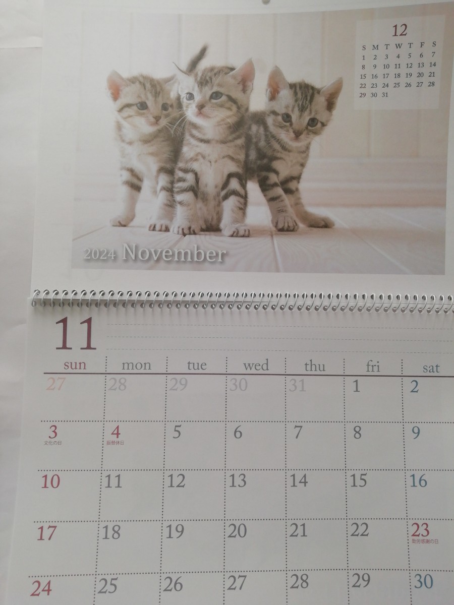 2024年猫の壁掛けカレンダー_画像8