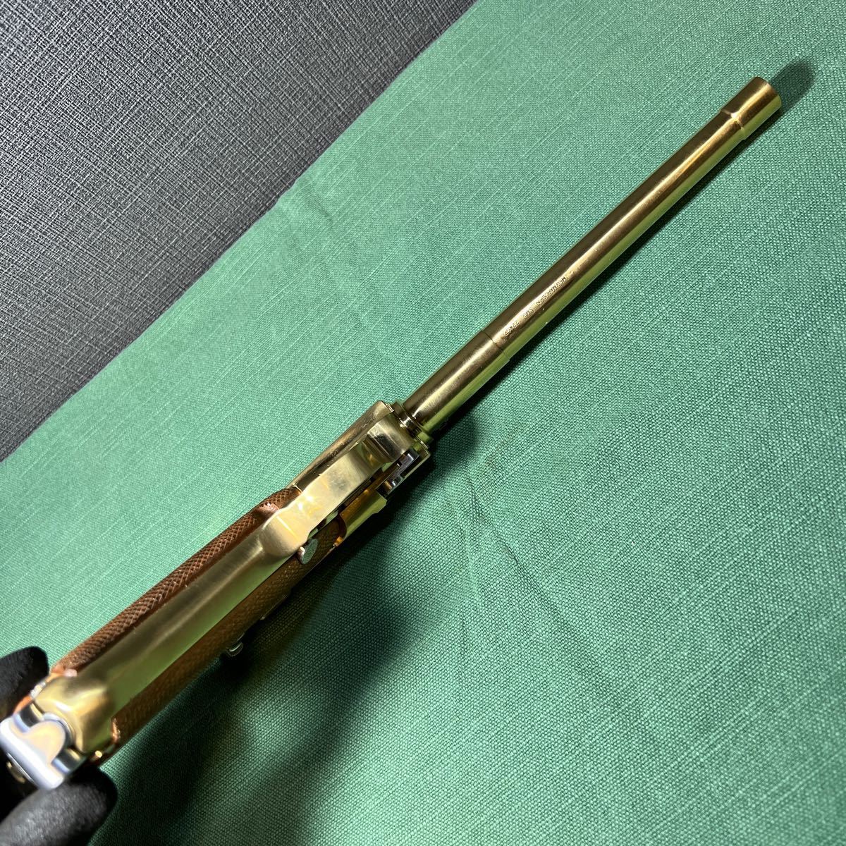 マルシン Luger Pistol P-08 （ルガーP-08） 8インチ 木製グリップ付　SMG刻印 22KGP 金属 モデルガン　美品_画像3
