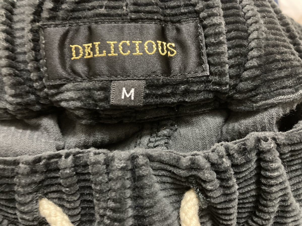 DELICIOUS デリシャス Corduroy Easy Pants コーデュロイ イージーパンツ DP5710 ブラック Mサイズ _画像3