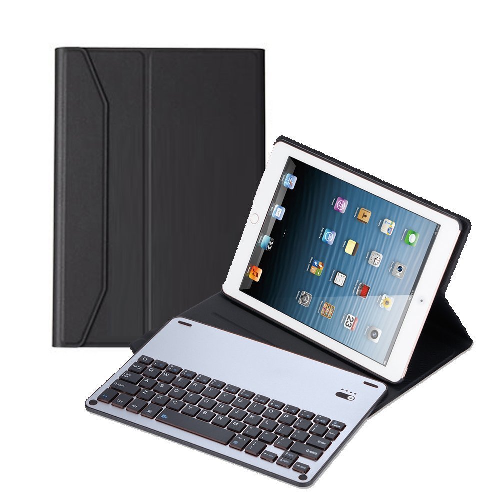 【新品・ブラック】iPad Pro 9.7キーボードケース Bluetooth ワイヤレスキーボード 分離可能 iPad/iPad9.7/iPad Pro 9.7/Air2/Air対応_画像1