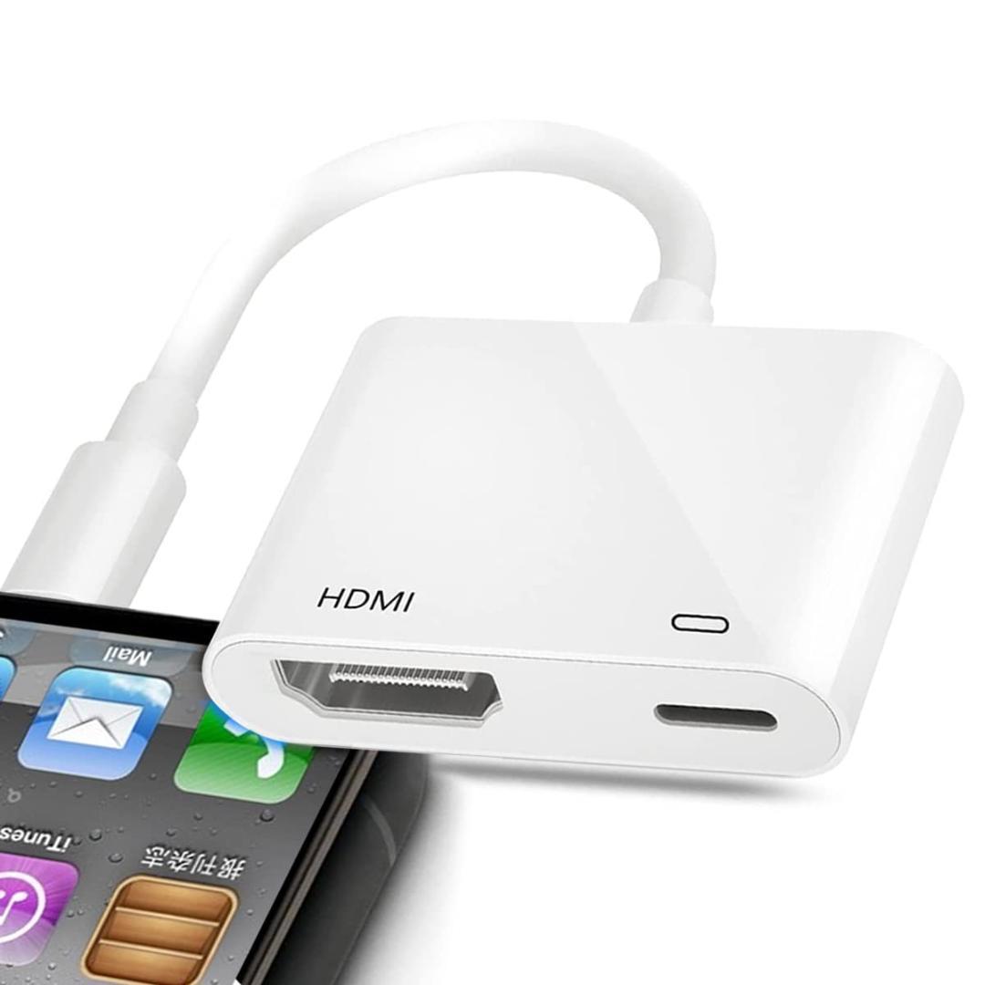 【新品】iPhone HDMI変換ケーブル 同じ画面テレビ 接続ケーブル 携帯の画面をテレビに映す TV大画面 4K/1080P 設定不要 _画像1