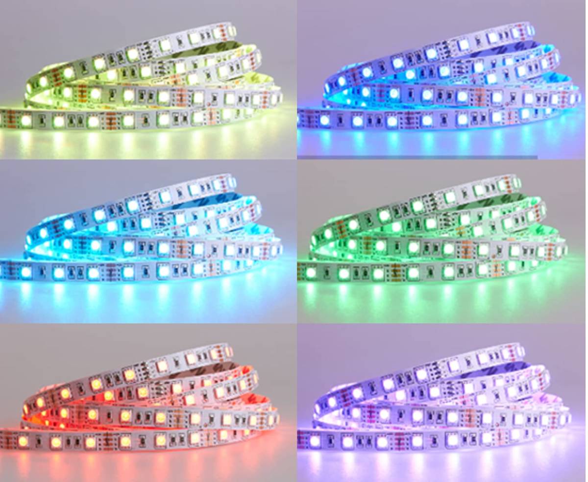 【WQHV】Lightight LEDテープライト 10M RGB 両面テープ 44キーリモコン DC12V 高輝度 間接照明 切断可能 SMD 5050 DIY可能_画像2