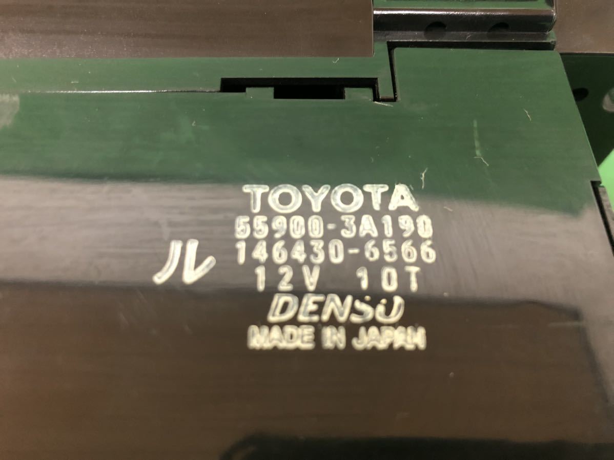 KK204 中古 アリスト JZS160 JZS161 平成10年11月 純正 DENSO エアコン操作パネル マルチディスプレイ 55900-3A190 146430-6566 動作保証_画像10