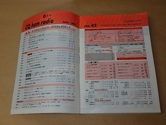CQ ham radio　/　1987年6月号　/　Eスポシーズンの21/50MHzガイダンス_画像5