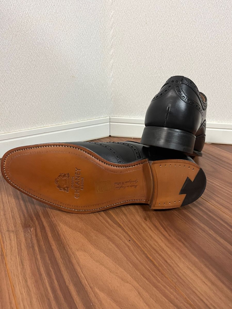 新品7.8万 CHEANEY ジョセフ チーニー ARTHUR III 81/2 ウイングチップ 27.5cm