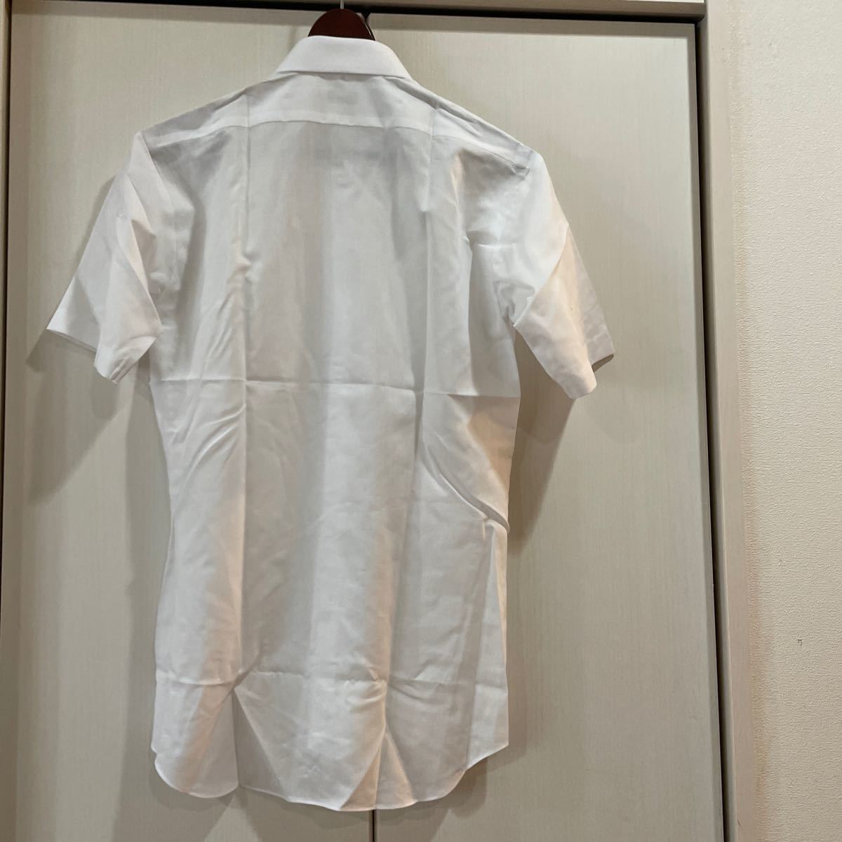送料無料　新品 Blue River BASIC 半袖ワイシャツ 38 ドレスシャツ 白無地　ホワイト　日本製　送料込み_画像3