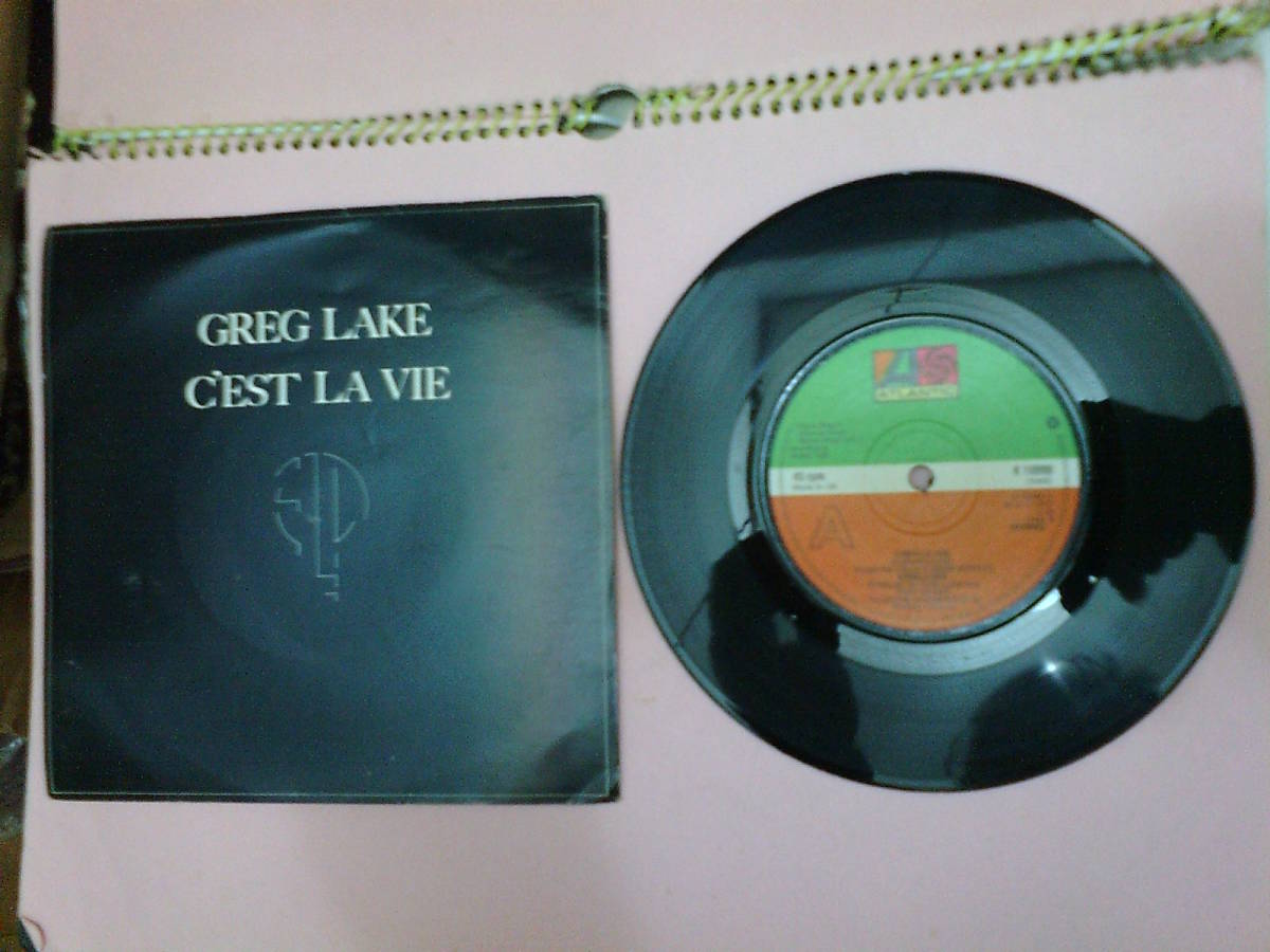 Greg Lake : C'est La Vie / Emerson Lake And Palmer : Jeremy Bender ; UK Atlantic 7 inch 45 with Picture Sleeve // K 10990の画像1