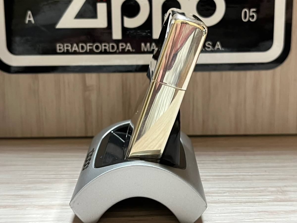 大量出品中!!【希少】レア 新品未使用 2019年製 Zippo 'STERLING SILVER' ダイアゴナルライン 純銀 銀製 スターリングシルバー ジッポー_画像3