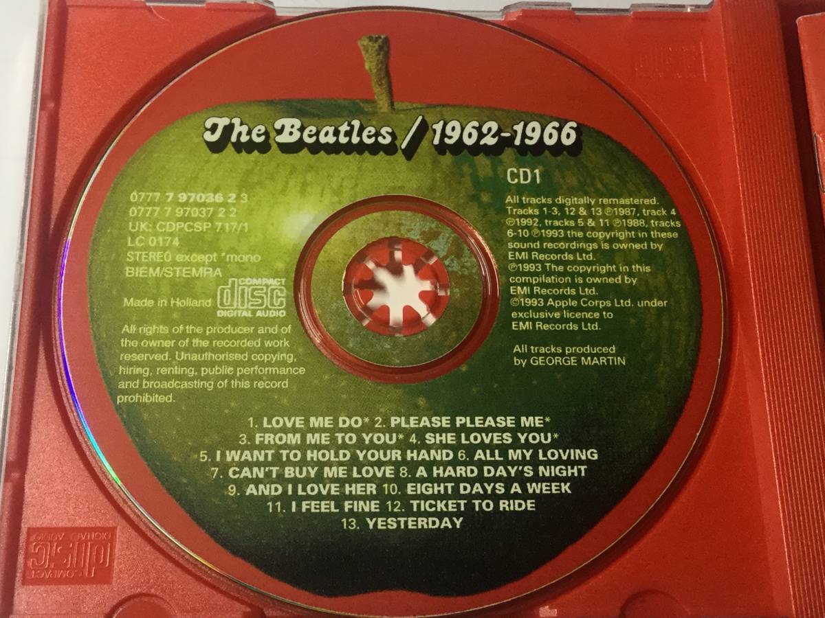 デジタル・リマスター2CD/ビートルズ/ 赤 1962-1966 送料¥250_画像9