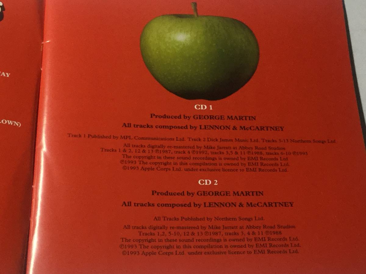 デジタル・リマスター2CD/ビートルズ/ 赤 1962-1966 送料¥250_画像3