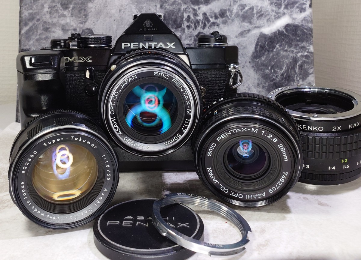 smc PENTAX-M 50mm f1.7 ＆ 28mmf2.8 レンズ2個 - レンズ(単焦点)