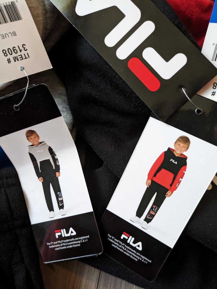 7T パジャマ 男の子 上下 ジャージ 寝巻き　スウェット　FILA　フィラ　コストコ　3点セット　2セットなら送料お得！　_画像3