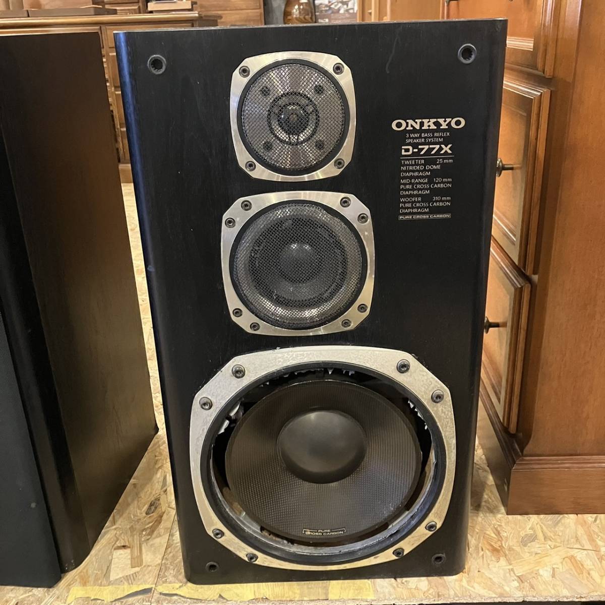 ONKYO オンキヨー D-77X パッシブ スピーカー セット 3Way ペア オンキョー 音響機器 オーディオ D-77X D－77X●BA11N092_画像6