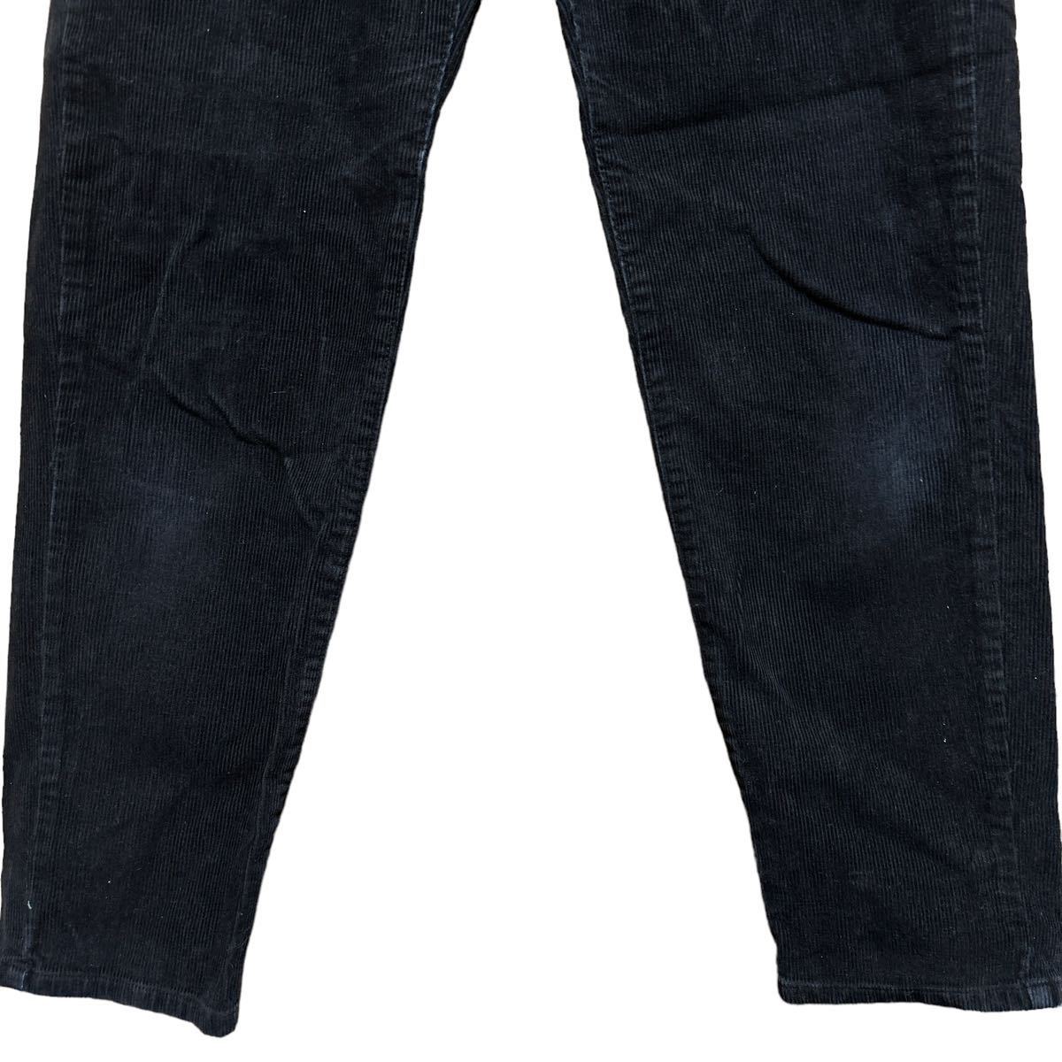 ●洗濯プレス済み● CalvinKleinJeans カルバンクライン コットンコーデュロイパンツ ブラック w28インチ【1566】_画像6