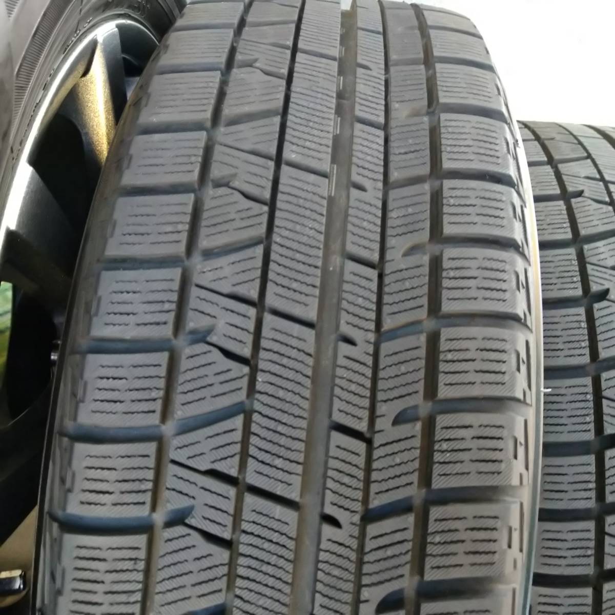 ★バリ山 2019年製 205/60R16 92Q ヨコハマタイヤ アイスガード iG50 PLUS アルミホイール 114.3 5H +38 6.5J 4本セット #SAI #ヴォクシー_画像3