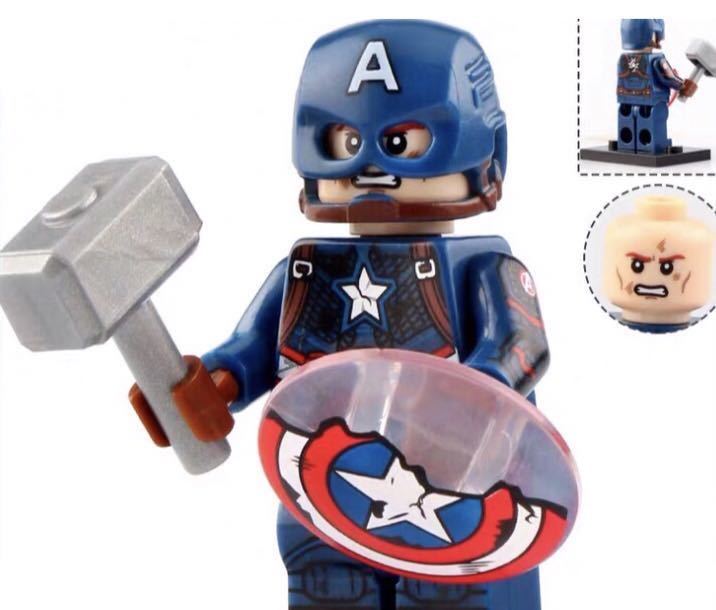 マーベル　キャプテン・アメリカ アベンジャーズ　ミニフィグ LEGO 互換 ミニフィギュア d_画像1