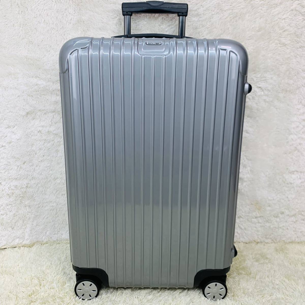 【極美品】RIMOWA リモワ SALSA サルサ 63L TSAロック 4輪 マルチホイール MW シルバー 超軽量 スーツ ケース キャリー バッグ 大容量_画像2