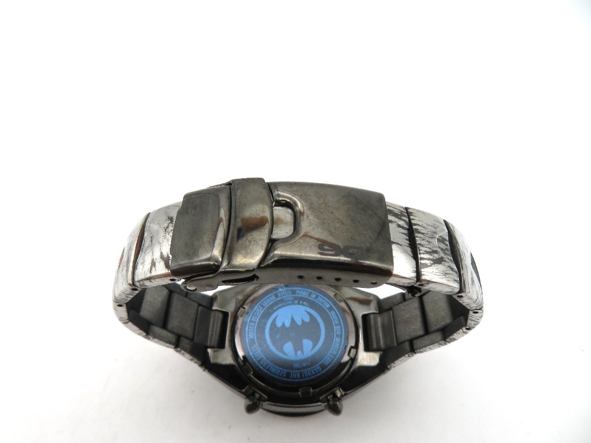 ◆1円□ジャンク□　GSX　114　バットマン　ネイビー　クオーツ　メンズ　腕時計　保 ケース　E69304_画像5