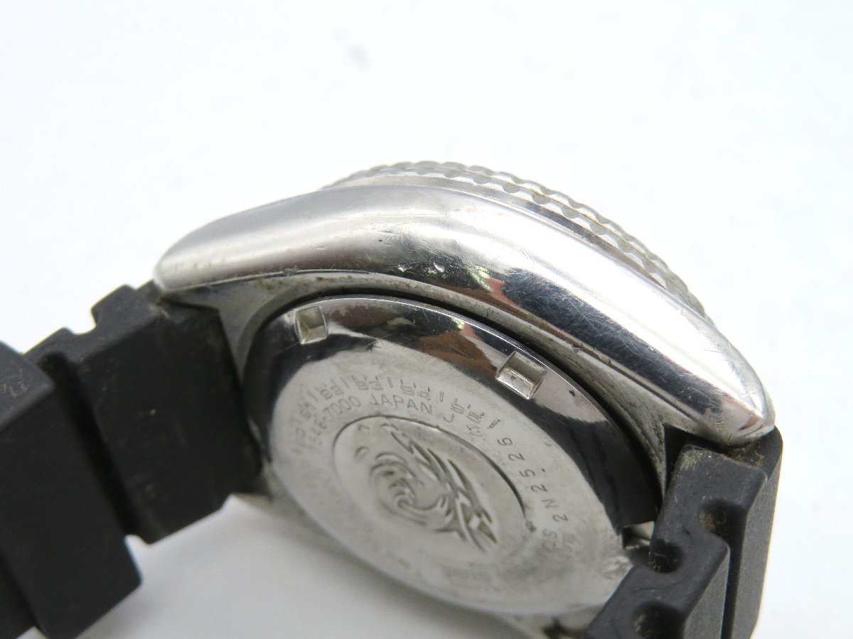 ◆1円■ジャンク■　セイコー　　ダイバーズ　黒　クオーツ　メンズ　腕時計　　K462_画像4