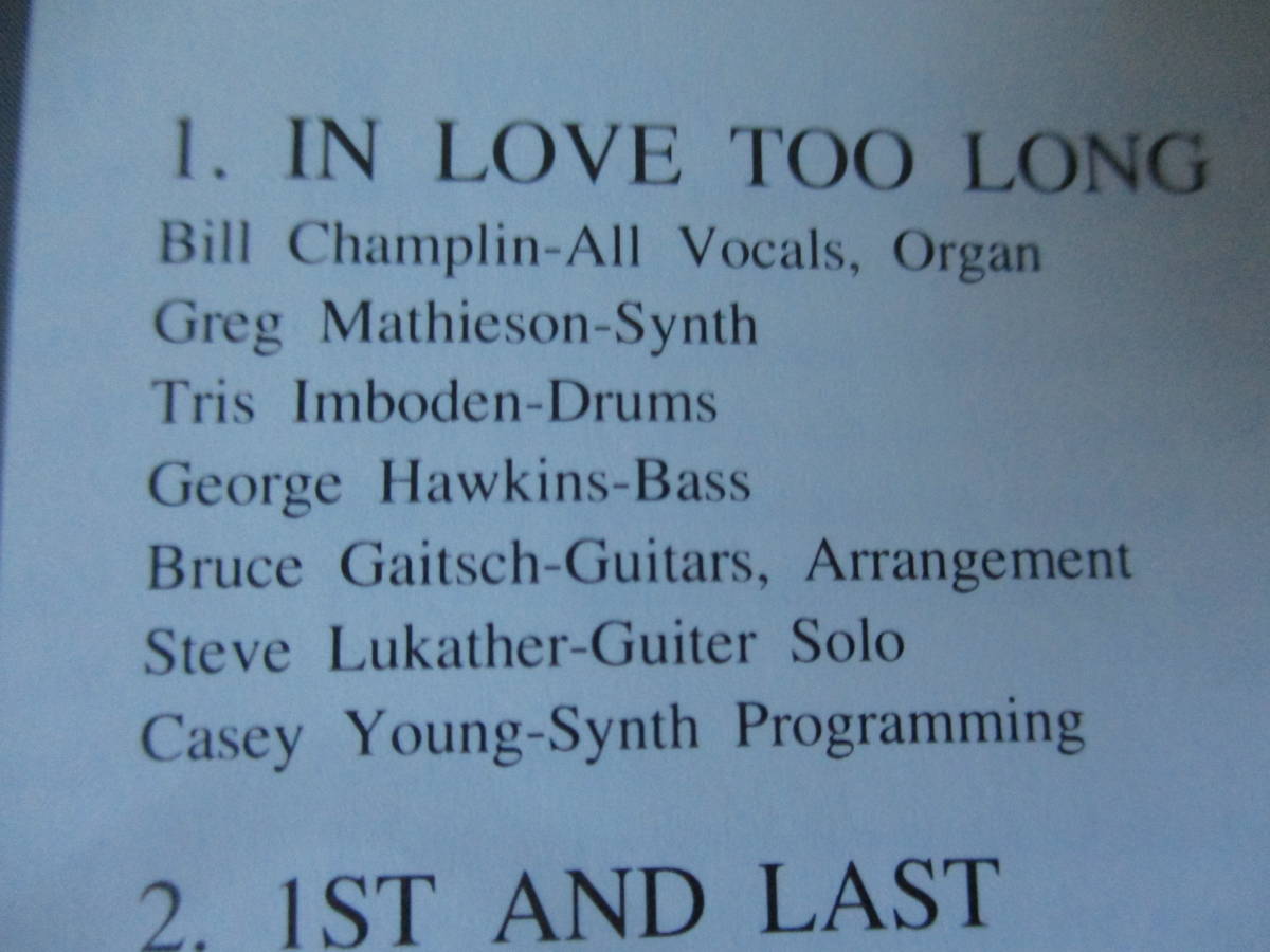 BILL CHAMPLIN Burn Down The Night ’92 AOR Steve Lukather Joseph Williams Greg Mathieson Bruce Gaitsch Abraham Laboriel_画像5