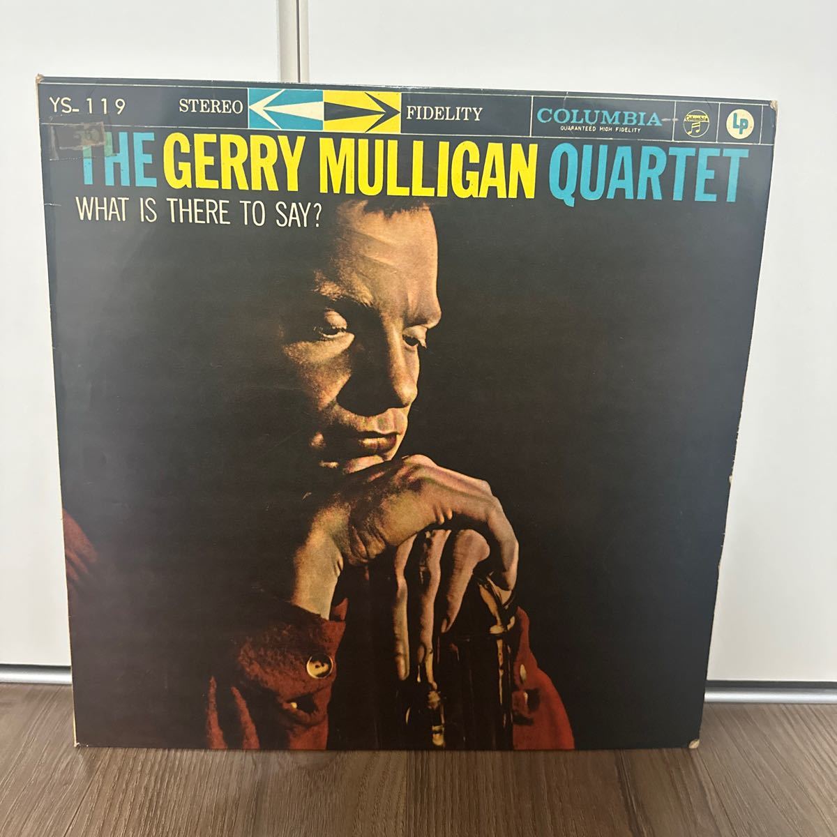 稀少ペラジャケLP! GERRY MULLIGAN ジェリーマリガン QUARTET カルテット WHAT IS THERE TO SAY ホワットイズゼアトゥセイ YS-119 レコード_画像1