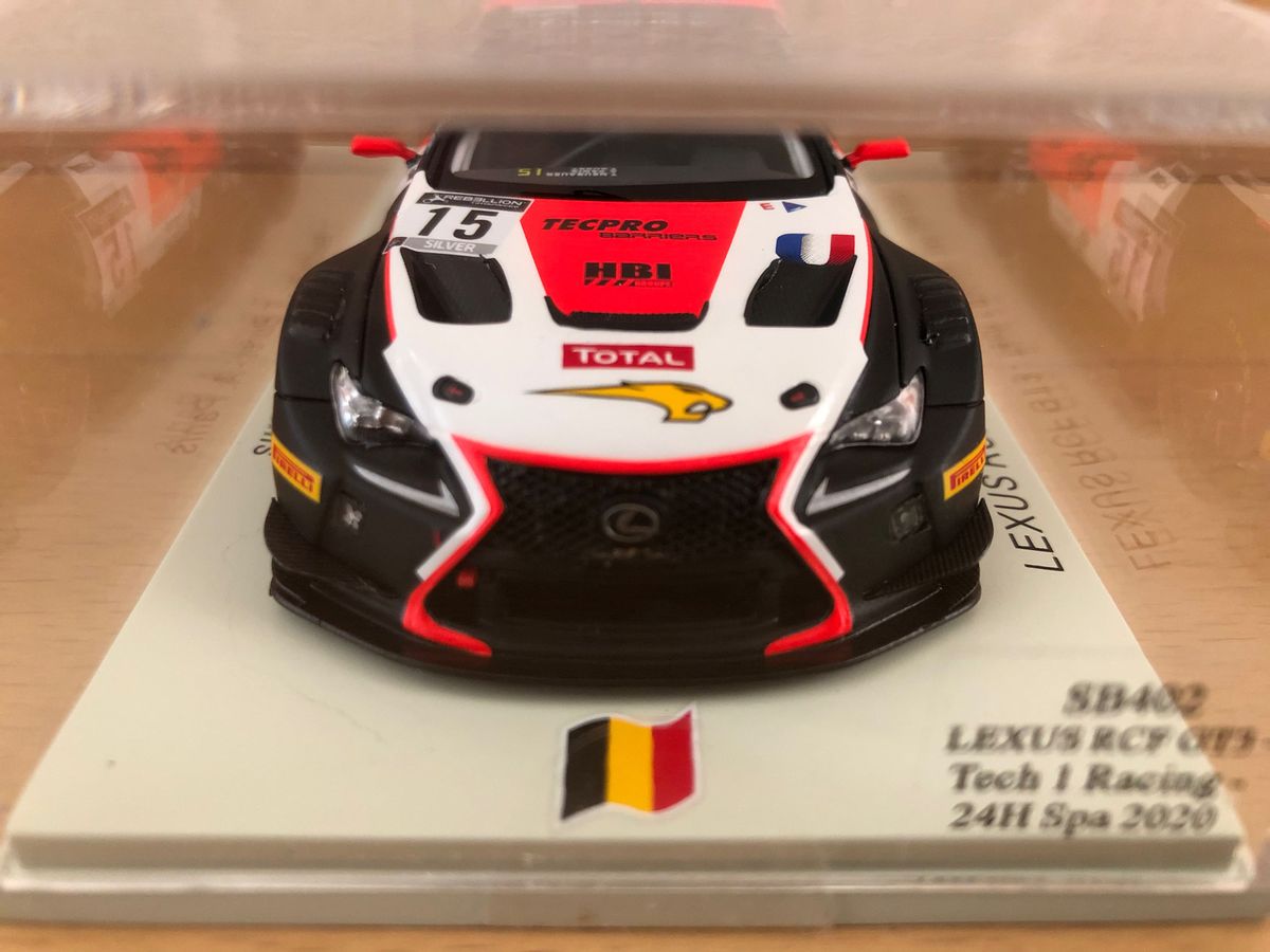 スパーク 1/43 レクサス RC F GT3 Tech 1 Racing 2020年スパ24時間レース