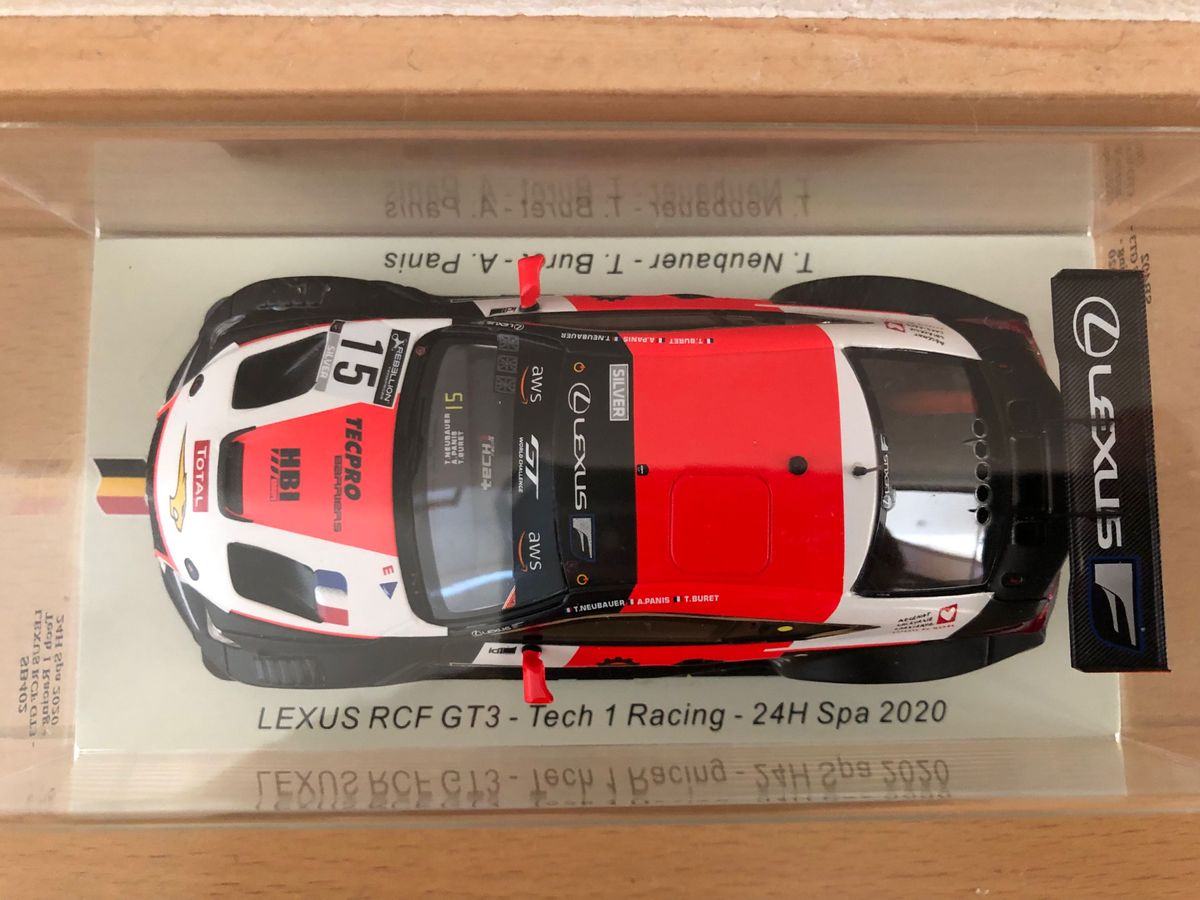 スパーク 1/43 レクサス RC F GT3 Tech 1 Racing 2020年スパ24時間レース