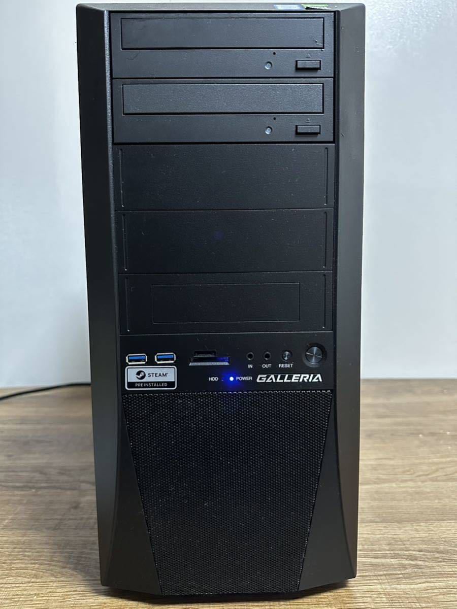 GALLERIA XFゲーミング パソコン RTX ショップカスタム 元箱付き キーボード マウス リカバリーメディアWin10 FPS_画像2