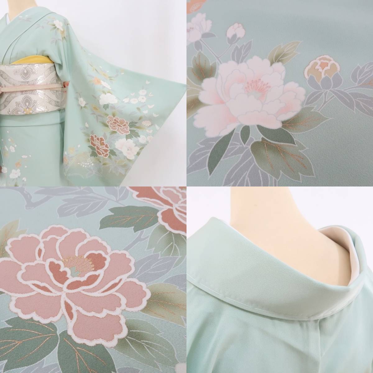 yu.saku2 beautiful goods .. kimono * flower. fragrance . memory .... person each . season is ..~ silk . attaching thread attaching visit wear 2515