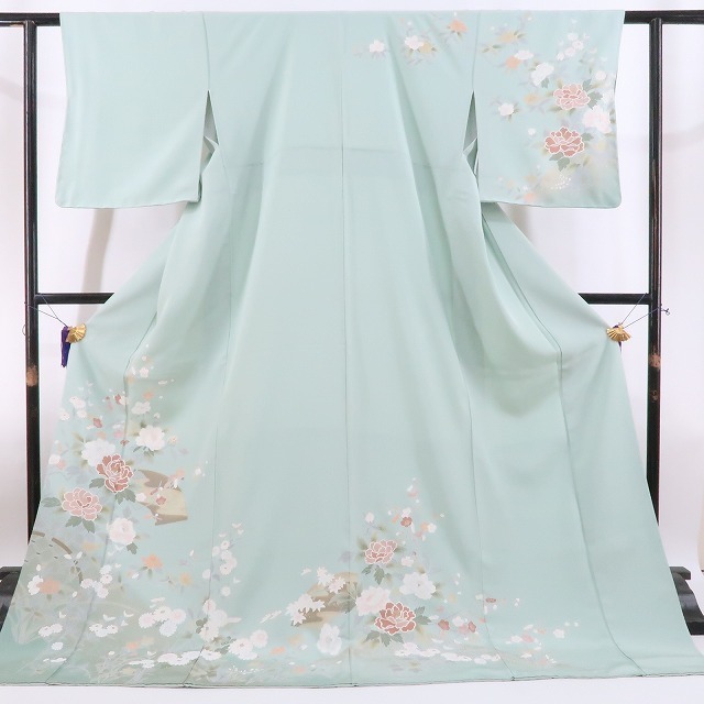 yu.saku2 beautiful goods .. kimono * flower. fragrance . memory .... person each . season is ..~ silk . attaching thread attaching visit wear 2515