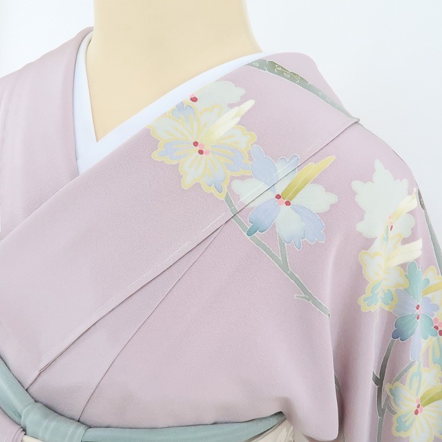 ゆめsaku2 新品 本加賀友禅 宮野勇造 落款 近江の松“染め色に ゆめsaku2 新品 本加賀友禅 宮野勇造 落款 近江の松“染め色に