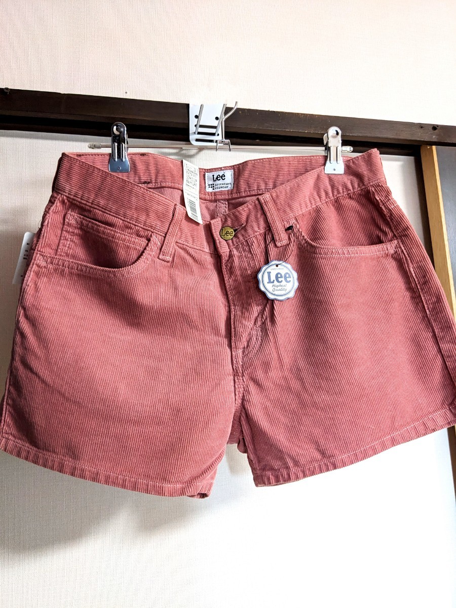 新品★Lee コーデュロイ ショートパンツ SEVENDAYS=SUNDAY レディース ボトムス ハーフ パンツ ピンク系 levi's EDWIN BOBSON_画像3