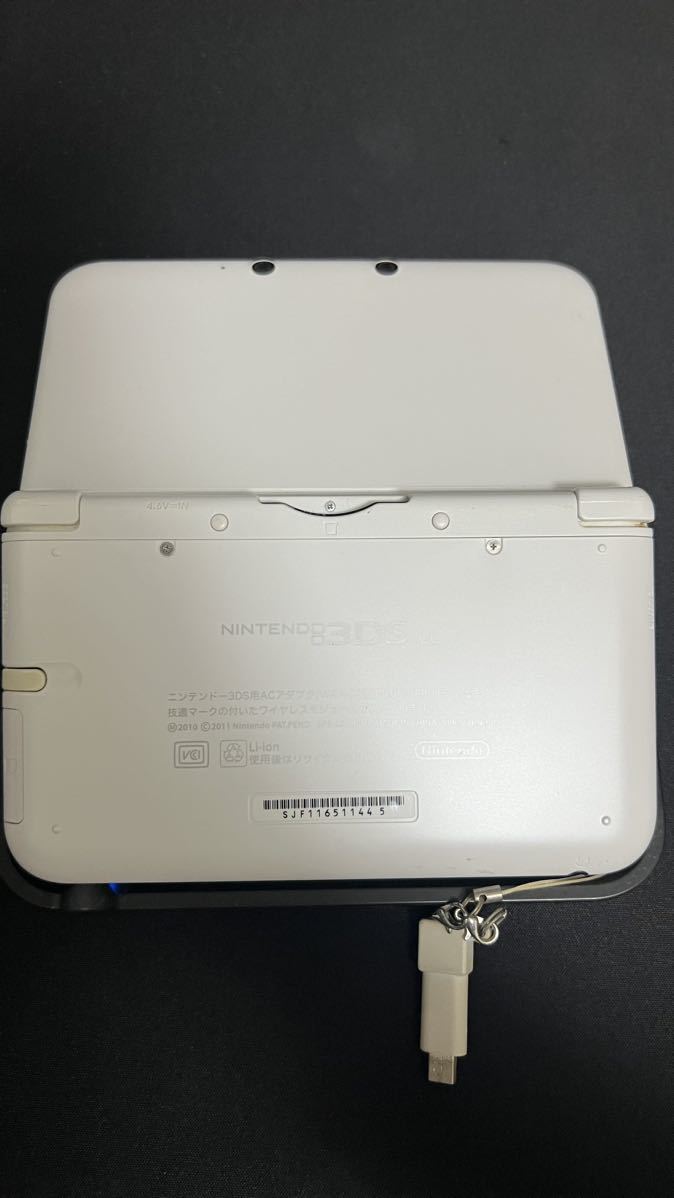 Nintendo 3DS LL パールホワイト ニンテンドー 中古 動作OK_画像2