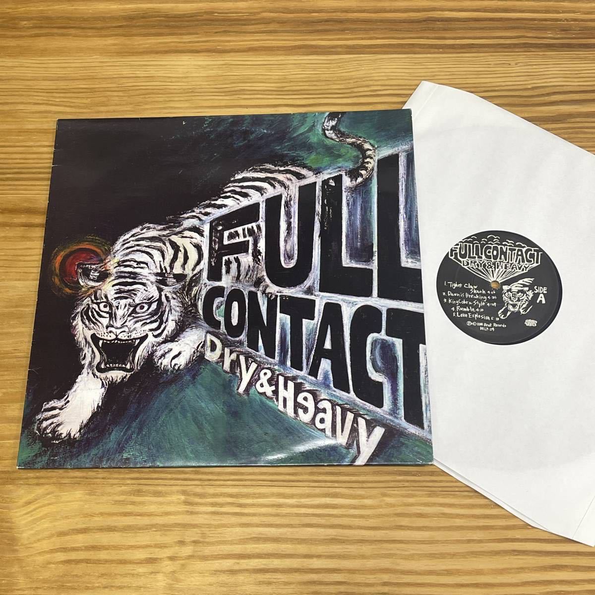 【LPレコード】 DRY & HEAVY「Full Contact」日本人ルーツロックレゲエバンド名盤!!【極美中古】
