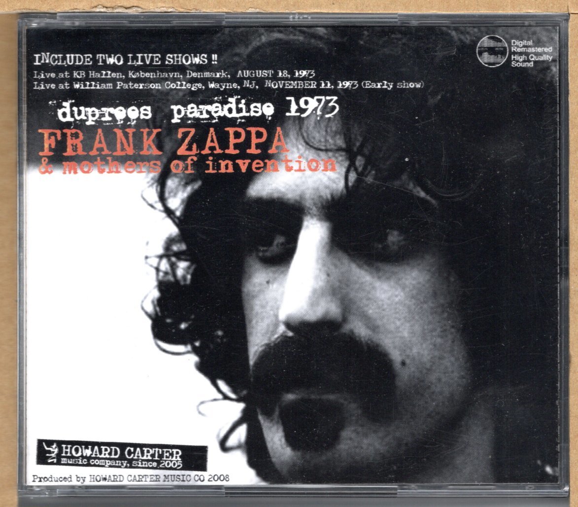 【中古CD】FRANK ZAPPA & THE MOTHERS OF INVENTION / DUPREES PARADISE 1973