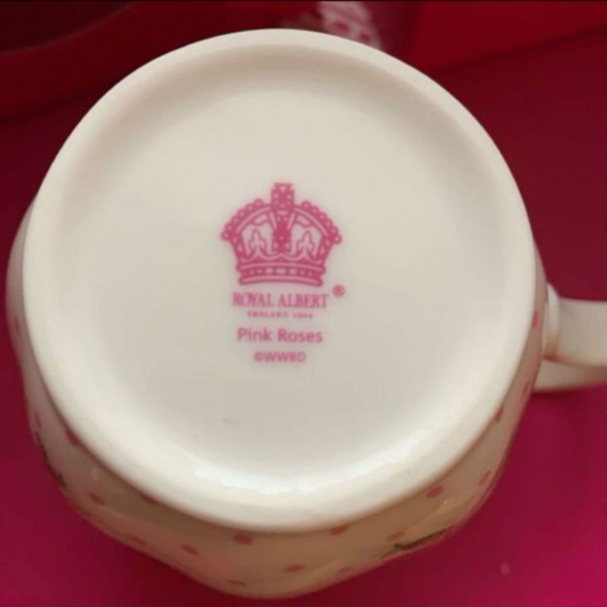 ロイヤルアルバートRoyal Albert:Cheeky Pink Vintage ペアマグカップ