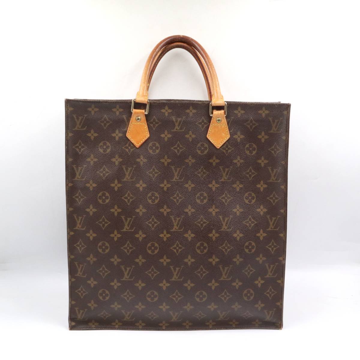 ★LOUIS VUITTON ルイヴィトン M51140 モノグラム サックプラ ハンドバッグ トート レディース メンズ ブラウン系_画像1