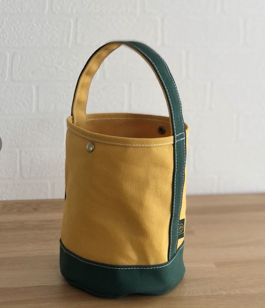 ★新品★バケツ型　 bucket bag mustard × green バッグ_画像2