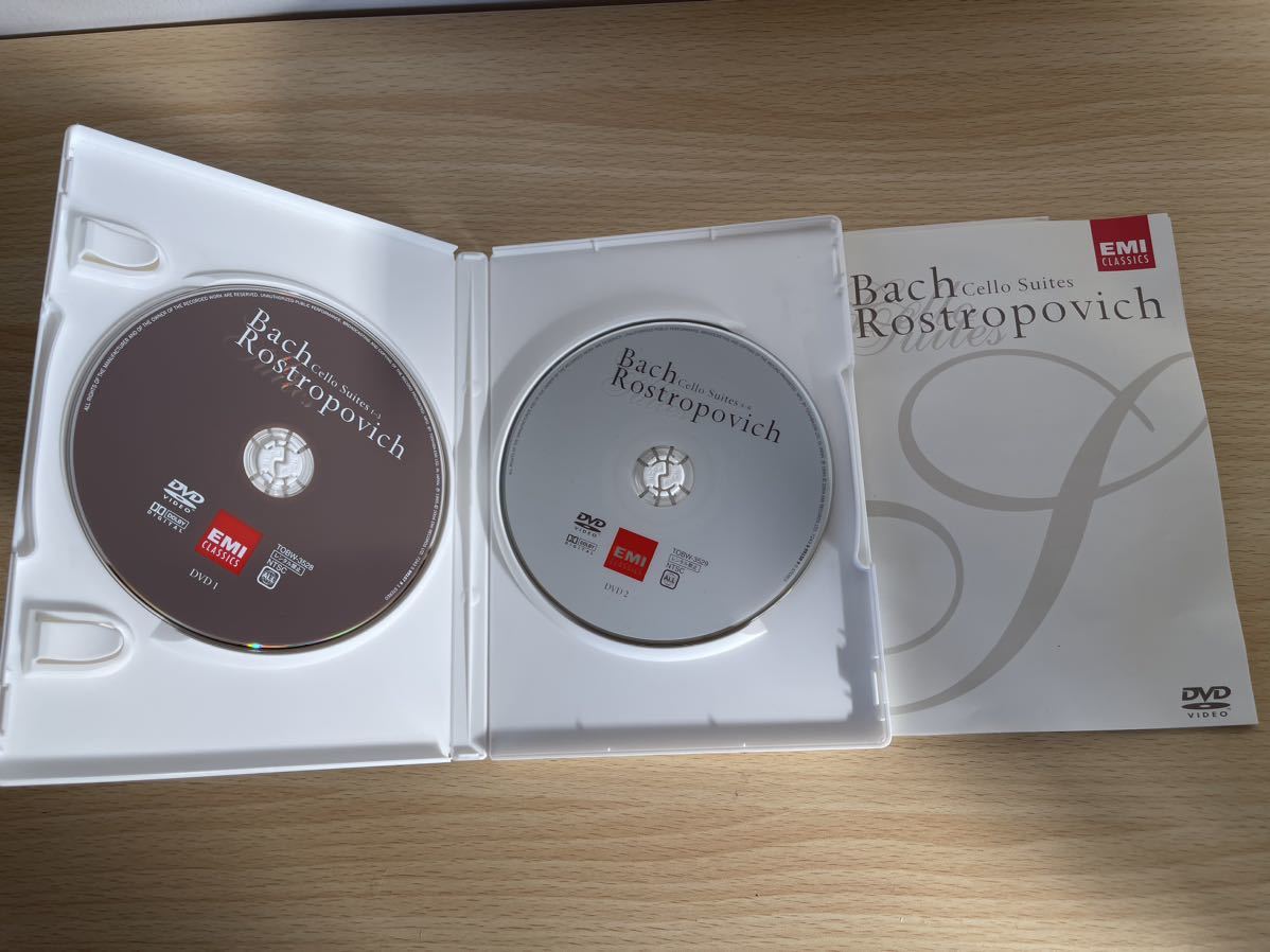 bach cello suites Rostropovich DVD バッハ_画像3