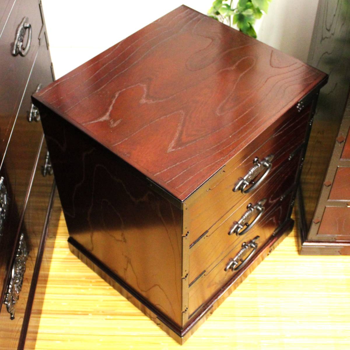 和風キャビネット 48小箱1型 榎津民芸 天然木(けやき) 家具 和風キャビネット 48小箱1型 榎津民芸 天然木(けやき) 家具