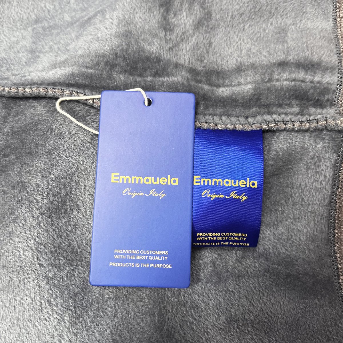 高級・セーター 定価5万◆Emmauela・イタリア・ミラノ発◆豪華ミンク/カシミヤ混 厚手 暖か 裏起毛 ソフト 総柄 ニット L/48サイズ_画像9