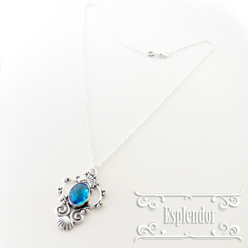 いラインアップ 美しいBlue ブルートパーズ シルバーペンダントネックレスE トパーズ
