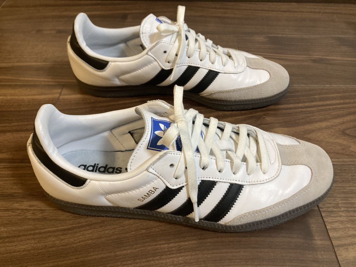 adidas SAMBA OG CLOUD WHITE CORE BLACK B75806 タグ付き サンバ